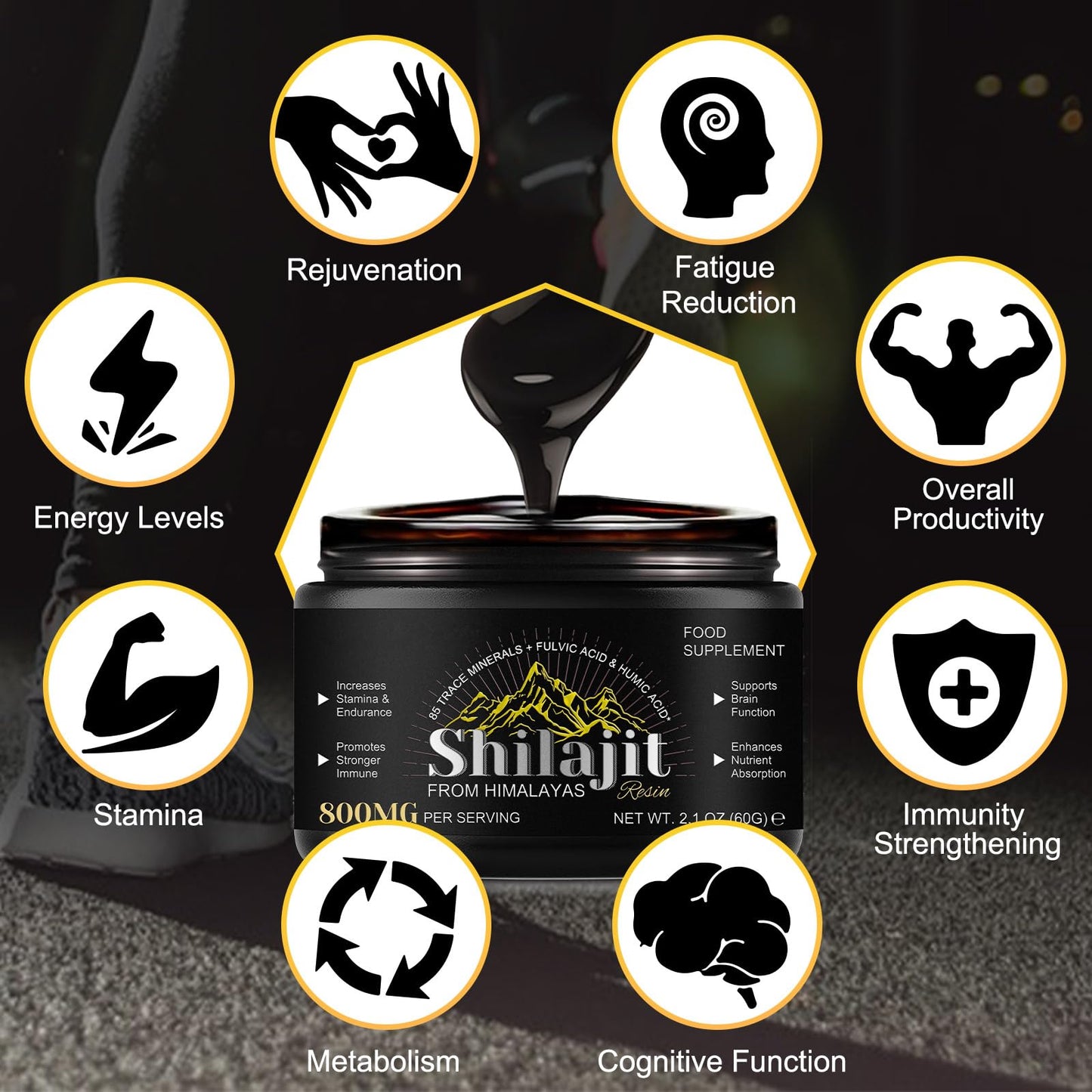 Shilajit Naturel de himalaya