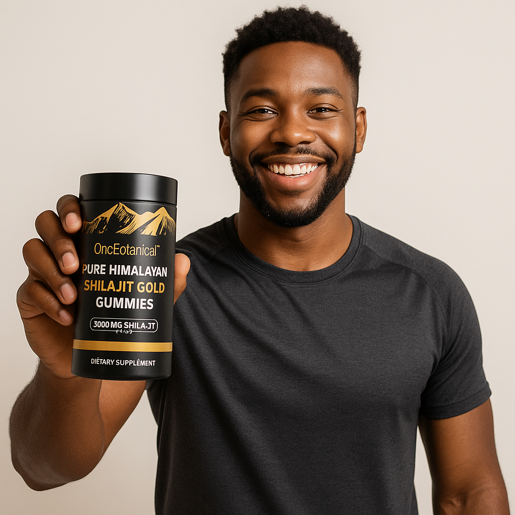 Shilajit Gold Gummies – Énergie Vitalité Performance Naturelle 60 bonbons par boites