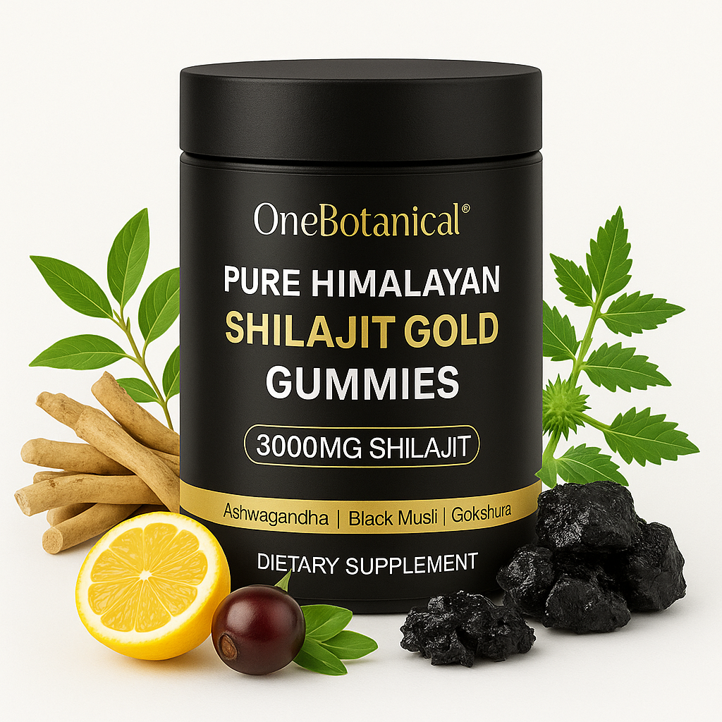 Shilajit Gold Gummies – Énergie Vitalité Performance Naturelle 60 bonbons par boites