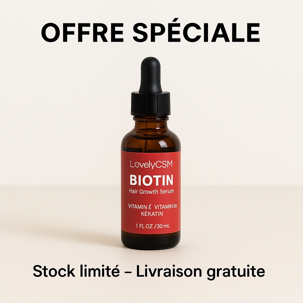 Sérum LovelyCSM Biotin - Pousse rapide et naturelle des cheveux - en 14 jours