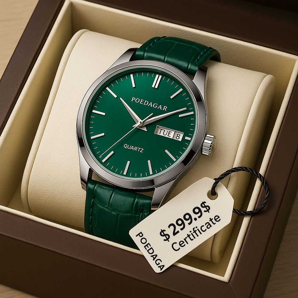 Montre POEDAGAR Quartz – Élégance, Précision et Style au Quotidien GB